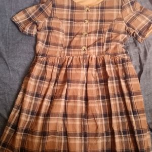 Vintage plaid dress (L)